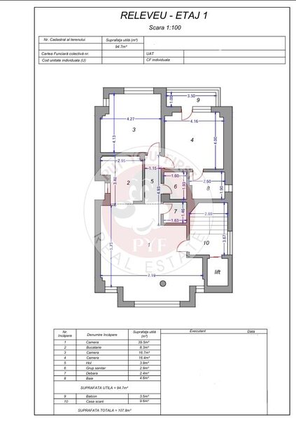 Inelul 1 | Finisaje Lux | Apartament 3 camere | 108mp | B12516